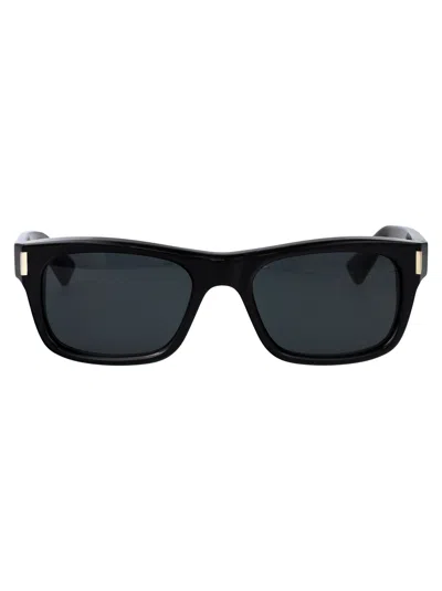 Saint Laurent Black-black-black Recycled Acetate Sunglasses