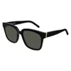 Saint Laurent Black Black Grey Acetate Sunglasses