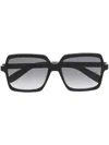 Saint Laurent Grey Gradient Square Ladies Sunglasses Sl 174 001 56 In Black