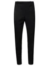 Saint Laurent Black Black Taileur Pants Man In Black