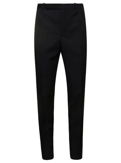 Saint Laurent Black Black Taileur Pants Man