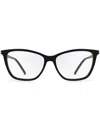 Saint Laurent Black Black Transparent Acetate Glasses