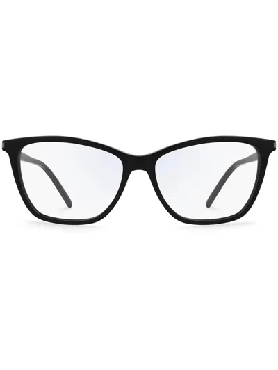 Saint Laurent Black Black Transparent Acetate Glasses