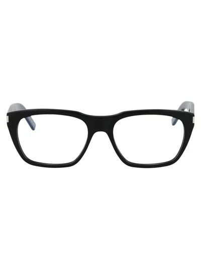 Saint Laurent Black Black Transparent Acetate Glasses