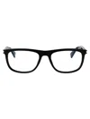Saint Laurent Black-black-transparent Recycled Acetate Glasses In Black