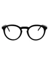 Saint Laurent Havana-havana-transparent Recycled Acetate Glasses In Black