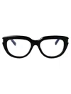 Saint Laurent Black-black-transparent Recycled Acetate Glasses In Black