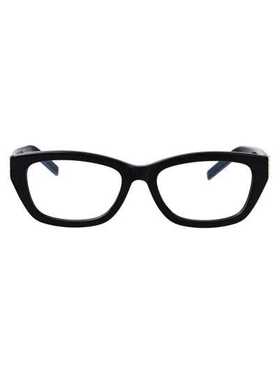 Saint Laurent Black-black-transparent Recycled Acetate Glasses