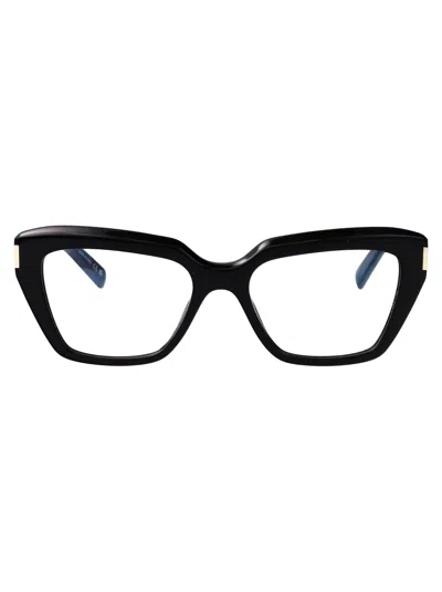 Saint Laurent Black-black-transparent Recycled Acetate Glasses