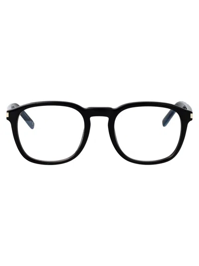 Saint Laurent Black-black-transparent Recycled Acetate Glasses