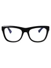 Saint Laurent Black-black-transparent Recycled Acetate Glasses In Black