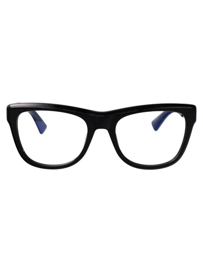 SAINT LAURENT SAINT LAURENT BLACK-BLACK-TRANSPARENT RECYCLED ACETATE GLASSES