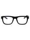 Saint Laurent Black-black-transparent Recycled Acetate Glasses In Black