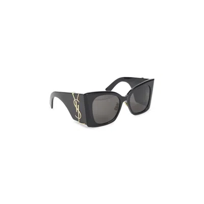 SAINT LAURENT BLACK BLAZE SUNGLASSES