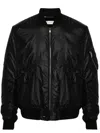 Saint Laurent Black Regular Fit Bomber Jacket In Black