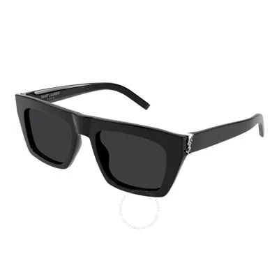SAINT LAURENT SAINT LAURENT BLACK BROWLINE UNISEX SUNGLASSES SL M131 001 52