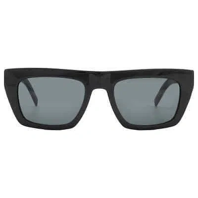 Pre-owned Saint Laurent Black Browline Unisex Sunglasses Sl M131 001 52 Sl M131 001 52
