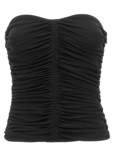 SAINT LAURENT BLACK BUSTIER TOP