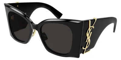 Saint Laurent Black Butterfly Ladies Sunglasses Sl M119/f Blaze 001 53 In ["black"]