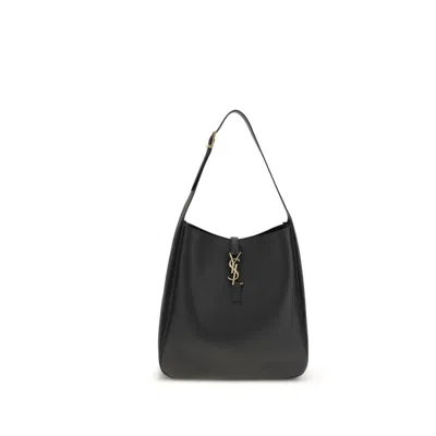 Saint Laurent Black Calf Leather Bos Taurus Shoulder Bag