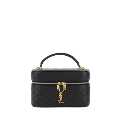 Saint Laurent Black Calf Leather Bos Taurus Shoulder Bag