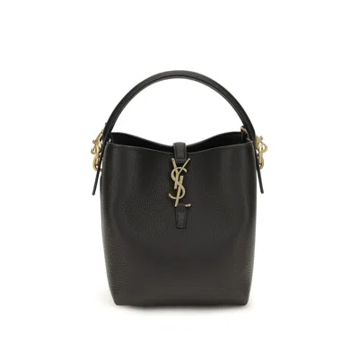 Saint Laurent Black Calf Leather Bos Taurus Shoulder Bag
