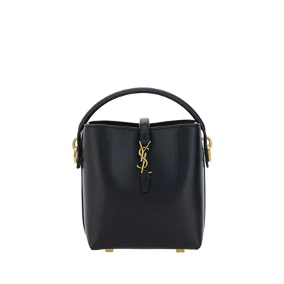 Saint Laurent Black Calf Leather Bos Taurus Shoulder Bag