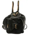 Saint Laurent Black Calfskin Leather Jamie Backpack (authentic Pre-loved)