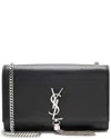 Saint Laurent Black Calfskin Monogram Kate Tassel Medium Shoulder Bag  (authentic Pre-loved) In Black