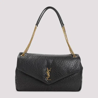 Saint Laurent Black Calypso Large Shoulder Bag