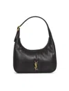 Saint Laurent Black Calypso Mini Hobo Bag In Black