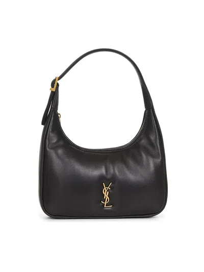 Saint Laurent Black Calypso Mini Hobo Bag
