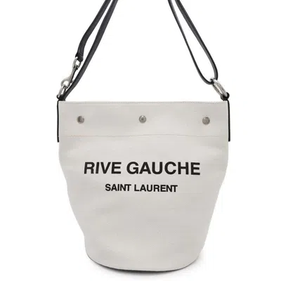 Pre-owned Saint Laurent Black Canvas Leather Shoulder Bag ()