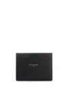 Saint Laurent Black Leather Cardholder