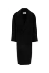 Saint Laurent Oversized Coat In Brushed Cashmere And Wool