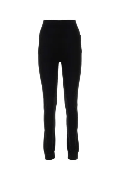 Saint Laurent Black Cashmere Leggings