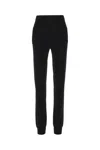 Saint Laurent Black High-waisted Leggings With Pockets In Cashmere Woman In 1000