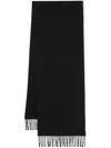 Saint Laurent Cashmere Jacquard Scarf In Black