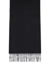 SAINT LAURENT SAINT LAURENT BLACK CASHMERE SCARF