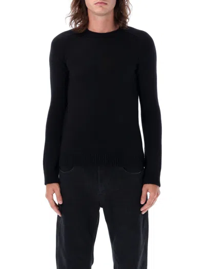 SAINT LAURENT BLACK CREW NECK SWEATER