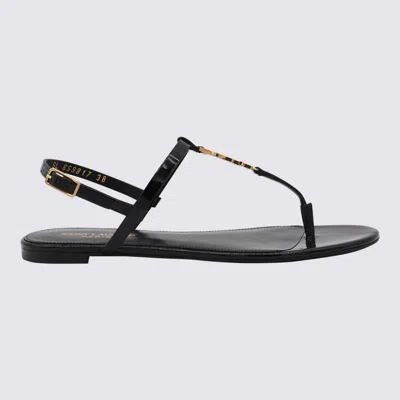 Saint Laurent Black Cassandra Flats