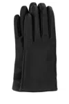 Saint Laurent Black Cassandre Gloves In Black