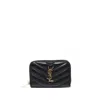 Saint Laurent Black Cassandre Matelassé Wallet