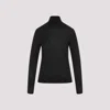 Saint Laurent Cassandre Wool Turtleneck Sweater Clothing In Black