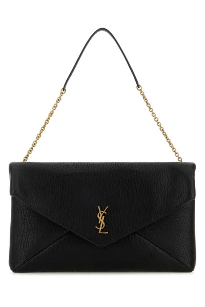 Saint Laurent Women Black Cassandre Xxl Shoulder Bag, Onesize Luxury Shoulder Bags For Women Darveys