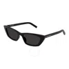 Saint Laurent Black Cat Eye Ladies Sunglasses Sl 277 009 52