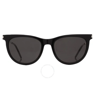 Saint Laurent Black Cat Eye Ladies Sunglasses Sl 510 001 54 In Black / Silver
