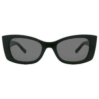 Pre-owned Saint Laurent Black Cat Eye Ladies Sunglasses Sl 593 001 52 Sl 593 001 52