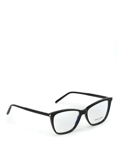 Saint Laurent Black Cat Eye Optical Glasses