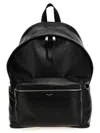 Saint Laurent Modern City Backpack Silver Hardware In Black